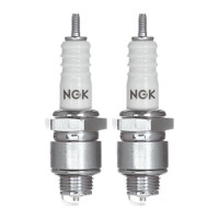 2 Spark Plugs with flat seal seat NGK IAM expertise for...