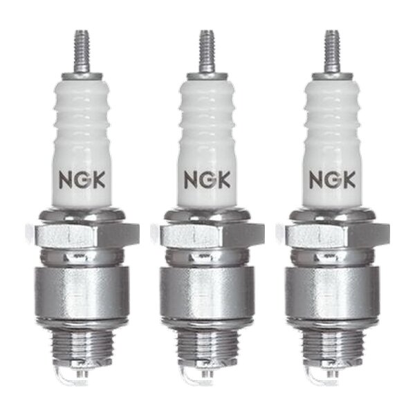 3 Spark Plugs with flat seal seat NGK IAM expertise for KUBOTA and others