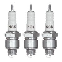 3 Spark Plugs with flat seal seat NGK IAM expertise for...