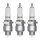 3 Spark Plugs with flat seal seat NGK IAM expertise for KUBOTA and others