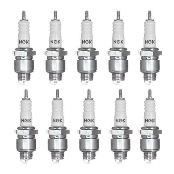 10 Spark Plugs with flat seal seat NGK IAM expertise for KUBOTA and others