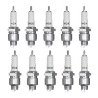 10 Spark Plugs with flat seal seat NGK IAM expertise for...