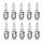 10 Spark Plugs with flat seal seat NGK IAM expertise for KUBOTA and others