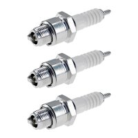3 Spark Plugs with flat seal seat NGK IAM expertise for...