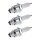 3 Spark Plugs with flat seal seat NGK IAM expertise for KAWASAKI and others