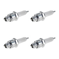 4 Spark Plugs with flat seal seat NGK IAM expertise for...