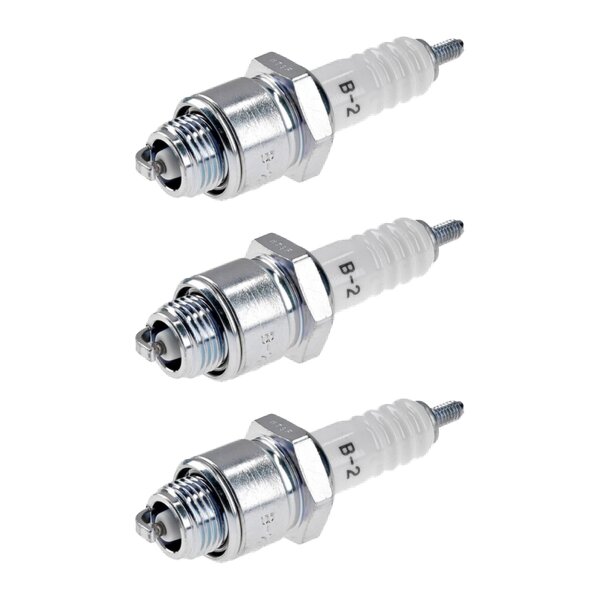 3 Spark Plugs with flat seal seat NGK aftermarket expertise for HONDA and others