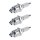 3 Spark Plugs with flat seal seat NGK aftermarket expertise for HONDA and others