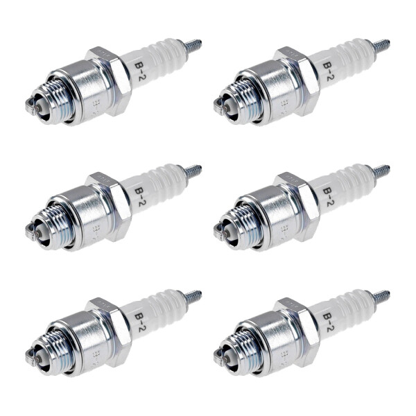 6 Spark Plugs with flat seal seat NGK aftermarket expertise for HONDA and others