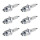 6 Spark Plugs with flat seal seat NGK aftermarket expertise for HONDA and others
