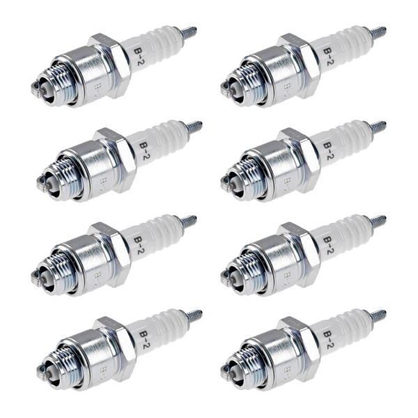 8 Spark Plugs with flat seal seat NGK aftermarket expertise for HONDA and others