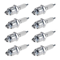 8 Spark Plugs with flat seal seat NGK aftermarket...