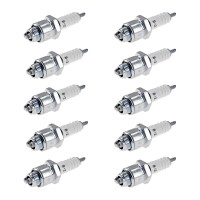 10 Spark Plugs with flat seal seat NGK IAM expertise for...