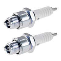 2 Spark Plugs with flat seal seat NGK IAM expertise for...