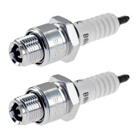 2 Spark Plugs with flat seal seat NGK aftermarket...