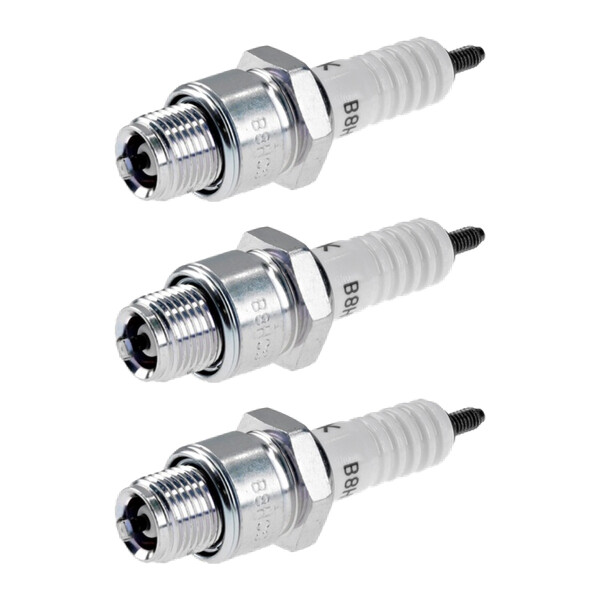 3 Spark Plugs with flat seal seat NGK aftermarket expertise for various vehicles