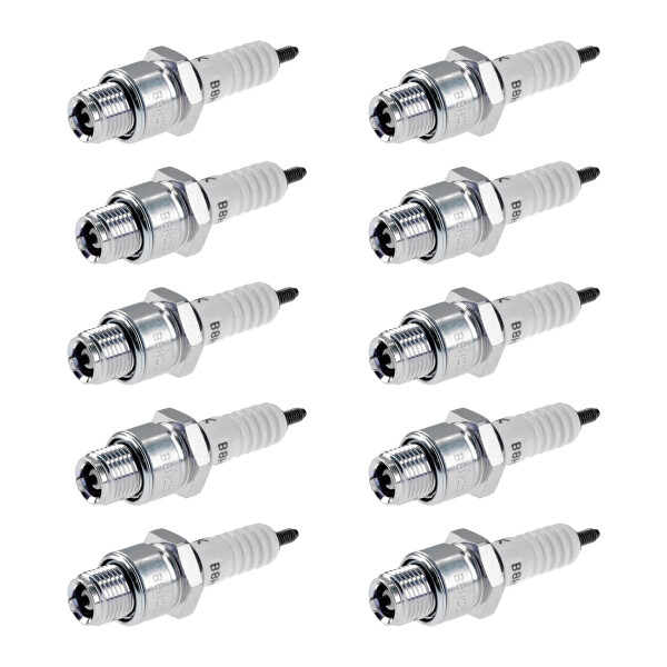 10 Spark Plugs with flat seal seat NGK IAM expertise for various vehicles