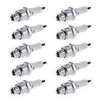 10 Spark Plugs with flat seal seat NGK IAM expertise for...