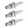 3 Spark Plugs with flat seal seat NGK aftermarket expertise for FIAT 850