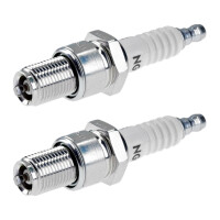 2 Spark Plugs with flat seal seat NGK aftermarket...