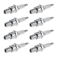 8 Spark Plugs with flat seal seat NGK aftermarket...