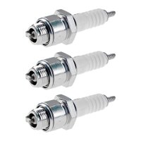 3 Spark Plugs with flat seal seat NGK IAM expertise for...