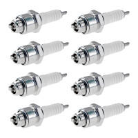 8 Spark Plugs with flat seal seat NGK IAM expertise for...