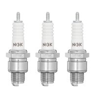 3 Spark Plugs with flat seal seat NGK aftermarket...