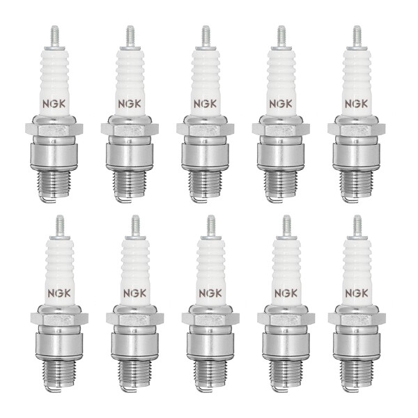10 Spark Plugs with flat seal seat NGK aftermarket expertise for BMW ISETTA