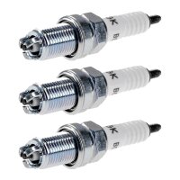 3 Spark Plugs with flat seal seat NGK suitable for...