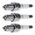 3 Spark Plugs fixed SAE connection NGK suitable for e.g. NISSAN PRAIRIE