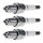 3 Spark Plugs fixed SAE connection NGK aftermarket expertise for NISSAN PRAIRIE