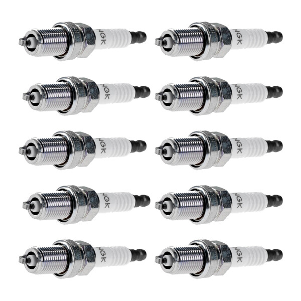 10 Spark Plugs fixed SAE connection NGK aftermarket expertise for NISSAN PRAIRIE