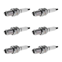 6 Spark Plugs with flat seal seat NGK IAM expertise for...