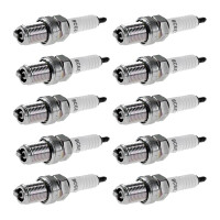 10 Spark Plugs with flat seal seat NGK IAM expertise for...