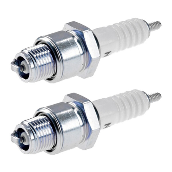 2 Spark Plugs with flat seal seat NGK IAM expertise for YAMAHA and others