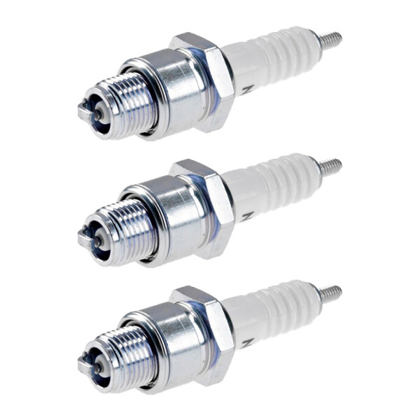 3 Spark Plugs with flat seal seat NGK IAM expertise for YAMAHA and others