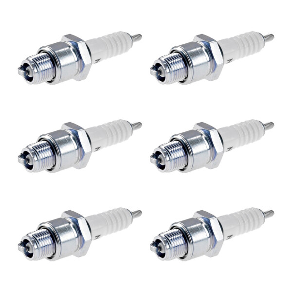 6 Spark Plugs with flat seal seat NGK IAM expertise for YAMAHA and others