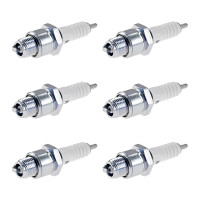 6 Spark Plugs with flat seal seat NGK IAM expertise for...
