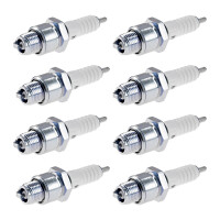 8 Spark Plugs with flat seal seat NGK IAM expertise for...