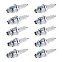 10 Spark Plugs with flat seal seat NGK IAM expertise for...