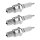 3 Spark Plugs with flat seal seat NGK aftermarket expertise for HONDA