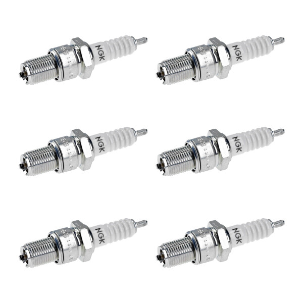 6 Spark Plugs with flat seal seat NGK aftermarket expertise for HONDA