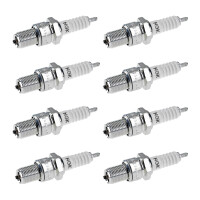 8 Spark Plugs with flat seal seat NGK aftermarket...