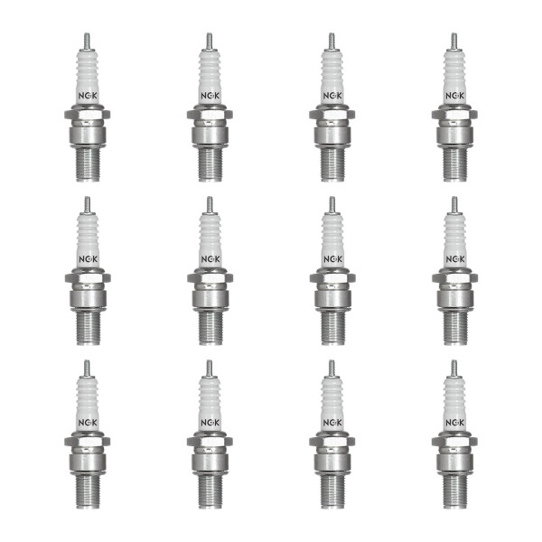 12 Spark Plugs with flat seal seat NGK IAM expertise for various vehicles