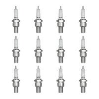 12 Spark Plugs with flat seal seat NGK IAM expertise for...