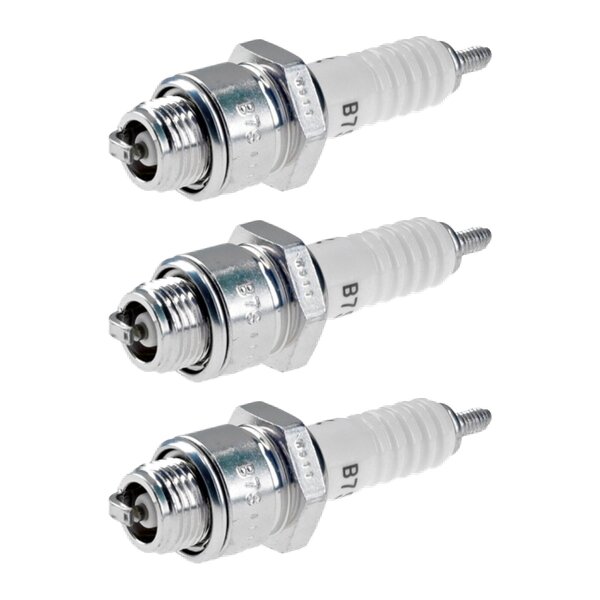 3 Spark Plugs with flat seal seat NGK IAM expertise for KUBOTA and others