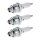 3 Spark Plugs with flat seal seat NGK IAM expertise for KUBOTA and others
