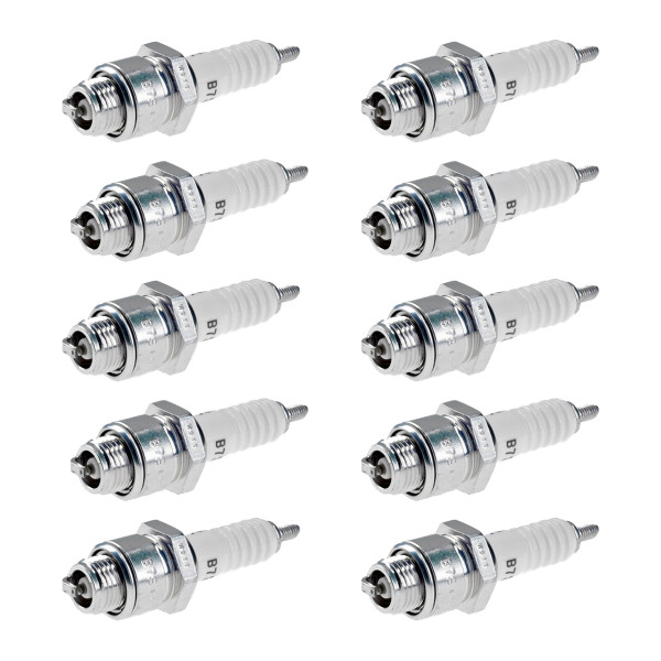 10 Spark Plugs with flat seal seat NGK IAM expertise for KUBOTA and others