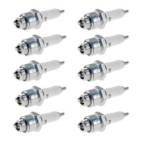 10 Spark Plugs with flat seal seat NGK IAM expertise for...